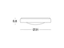 Lampada Plafoniera 18W a Led Smd Tonda Grande Colore Bianco per Esterno Linea Loft Sovil