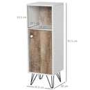 Mobiletto da Bagno 31,5x30x91,5 cm in Legno  Bianco