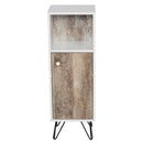 Mobiletto da Bagno 31,5x30x91,5 cm in Legno  Bianco