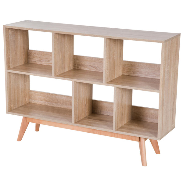 Libreria Mobile Ingresso con Piedini Legno Naturale 120.5x30x85.5 cm acquista