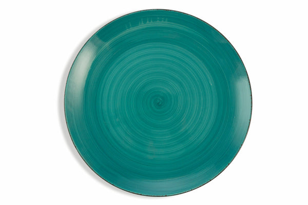 prezzo Set 6 Piatti Piani Ø27x3,5 cm in Gres Villa d'Este Home Tivoli Baita 2 Azzurri