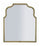 Specchio da Muro Ankara Oro 85x1x100 cm in MDF e Vetro e Specchio Oro