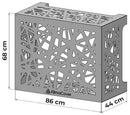 Copri Condizionatore 86x44x68 cm in Alluminio Glam M Bianco