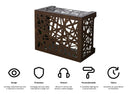 Copri Condizionatore 86x44x68 cm in Alluminio Glam M Corten