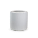 Vaso da Esterno Interno Design Cilindrico Ø36x35 cm Modigliani in Resina Bianco 