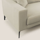 Divano 2 Posti 166x95x91 cm in Tessuto Panna