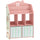 Scaffale Portagiochi per Bambini 62,5x30x91,5 cm con 2 Contenitori Rimovibili in Tessuto e Ripiani in Legno FSC Rosa