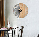 Orologio da Muro Wordy 60x3,5x60 cm in Ferro e MDF Multicolor      