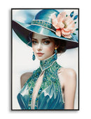 Dipinto su Tela Laccato Pam con Cornice 62x4x92 cm in Pino e Tela e Plastica      