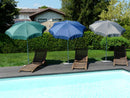 Ombrellone da Giardino Ø2 m Palo Ø33 mm in Acciaio Maffei Borgo Blu