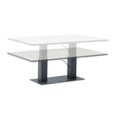 Set 4 Pezzi Salotto da Giardino 4 Posti Kea con Divano 2 Poltrone Reclinabili e Tavolino Piano in Ceramica in Alluminio Verniciato Grigio  
