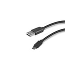 Cavo Dati e Ricarica USB 2.0 e Micro USB Lunghezza 1 Metro Nero      