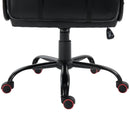 Sedia da Gaming Ergonomica in Similpelle Altezza Regolabile con Cuscino Nera e Rossa 