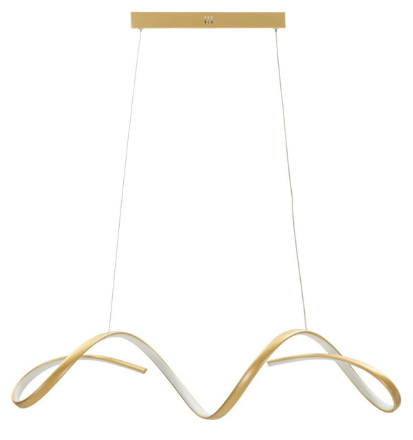Lampadario LED Uter Oro 80x20x120 cm in Alluminio e Ferro e PVC Nero e Bianco acquista