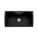 Lavello 88x50 cm Granito vasca nero Samet