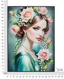 Dipinto su Tela Laccato Fantasy con Cornice 72x4x102 cm in Pino e Tela e Plastica      