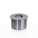 Bruciatore Rotondo per Camino a Bioetanolo Ø17x10 cm 1,5 lt Senza Vetro in Acciaio Inox  