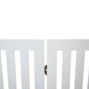 Cancelletto di Sicurezza Pieghevole per Animali Domestici 203,2x1,8x91 cm in Legno  Bianco