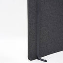 Pannello Fonoassorbente da Pavimento 120x200 cm Coppia di Piedini Neri Finitura Antracite
