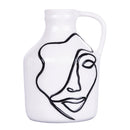 Vaso con Viso 14x13x19 cm  in Ceramica VdE Tivoli 1996 Vis a Vis