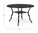 Tavolo da Giardino Ø110x71,5h cm Victoria Antracite