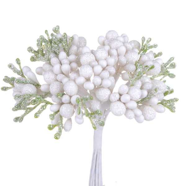 online Set 12 Pick Bacche H12 cm Bianco