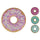Set 4 Sottobicchieri Ø11x1 cm  in Ceramica VdE Tivoli 1996 Sweeties
