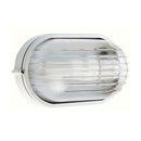 Lampada Plafoniera Ovale Grande Colore Bianco per Esterno Linea Industriale Sovil