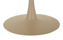 Tavolo da Pranzo Stoccolma Crema Ø120x86 cm in MDF e Ferro Crema      