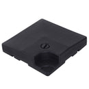 Base per Ombrellone da Giardino Riempibile a Croce 92-124 Kg Nero 51x51x12 cm 