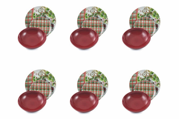 Servizio Piatti 18 Pezzi in Porcellana Villa d'Este Home Tivoli Canada Multicolor sconto