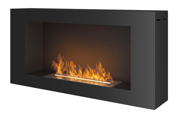 sconto Camino a Bioetanolo da Parete 91x44 cm Blackbox 910 Nero