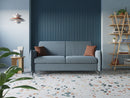 Divano Letto 2 Posti 175x95x96 cm in Tessuto Verde