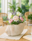 Vaso Shell Sand 35x23x18 cm in Mgo Beige      