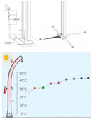 Doccia Solare da Esterno Giardino 20L Miscelatore Arkema Happy One Verde Scuro