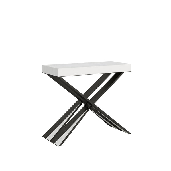 Consolle Allungabile 90-196x40x77 cm in Nobilitato Bianco online