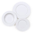 Servizio Piatti 18 Pezzi in Porcellana Collection Queens Bianco