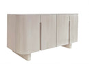 Mobile TV con 4 Ante 140x40x58 cm Caffè White in Legno