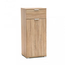 Mobiletto con 1 Anta e 1 Cassetto 45x38x103 h cm in Truciolare bilaminato Naturale