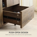 Mobile  2 Ante 2 Cassetti 76,5x39,5x64,5 cm in Legno Naturale