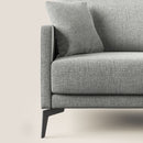 Divano 3 Posti 180x94x90 cm in Tessuto Grigio Chiaro