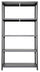 Scaffale in Metallo 5 Ripiani 100x40x187 cm  Ettore Grigio