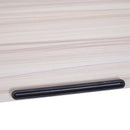 Scrivania Tavolino Porta Pc da Ufficio  in Legno e Metallo 80x40x45-65.5 cm 