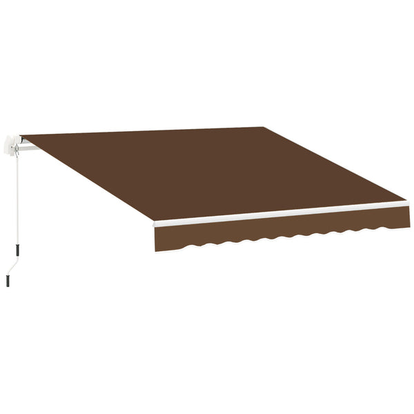 Tenda da Sole Avvolgibile a Parete 395x245 cm in Metallo e Poliestere Rosso ruggine online