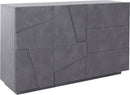 Credenza 2 Ante + 3 Cassetti 142,9x44,2x86 cm Ping Ardesia