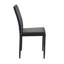 Sedia Blossom 41x50x91 h cm in Similpelle Nero