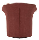 Poltrona Girevole Siena Bordeaux 83,5x66x80 cm in Ferro e Compensato e Spugna e Poliestere Bordeaux      