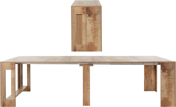 Consolle Allungabile 51/300x90x77 cm Pratika Pereira d'acero sconto