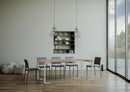Consolle Allungabile 90-300x40x77 cm Tecno Cashmere Telaio Bianco 