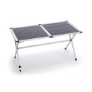 Tavolo da Campeggio Pieghevole con Piano Arrotolabile e Sacca Taddei Rotodesk 140